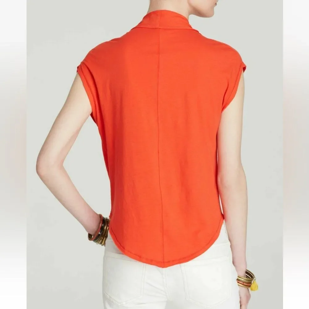 Free-people Women's Red and Orange T-shirt